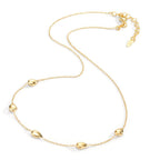 Collar Plata Amarillo Dorado 40-44 cm
