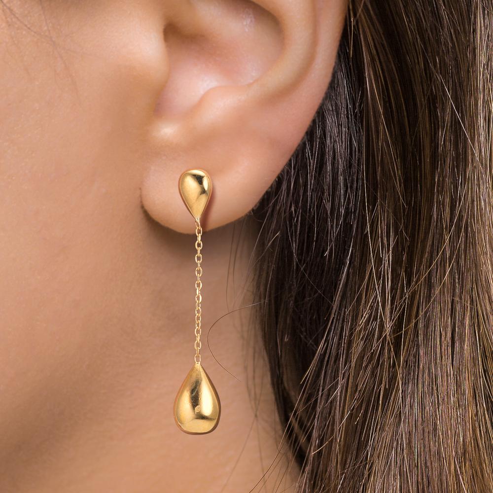 Pendientes Plata Amarillo Dorado