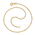 Tobilleras Oro amarillo de 375/9K 23-25 cm