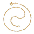 Tobilleras Oro amarillo de 375/9K 23-25 cm
