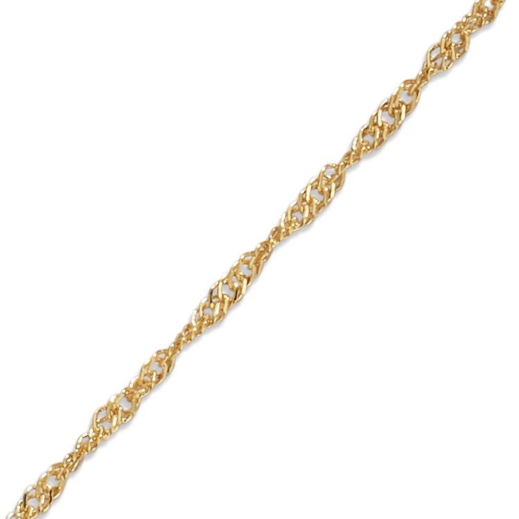 Tobilleras Oro amarillo de 375/9K 23-25 cm