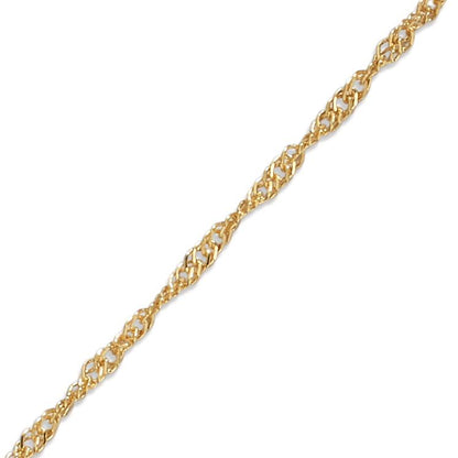 Tobilleras Oro amarillo de 375/9K 23-25 cm
