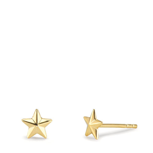 Pendientes Oro amarillo de 375/9K estrella Ø4.5 mm