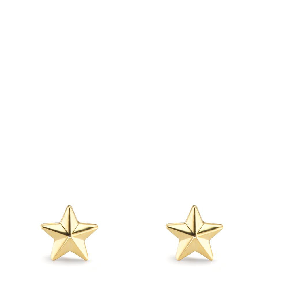Pendientes Oro amarillo de 375/9K estrella Ø4.5 mm