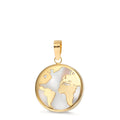 Colgante 750/oro amarillo de 18 quilates Madre perla globo Ø12 mm