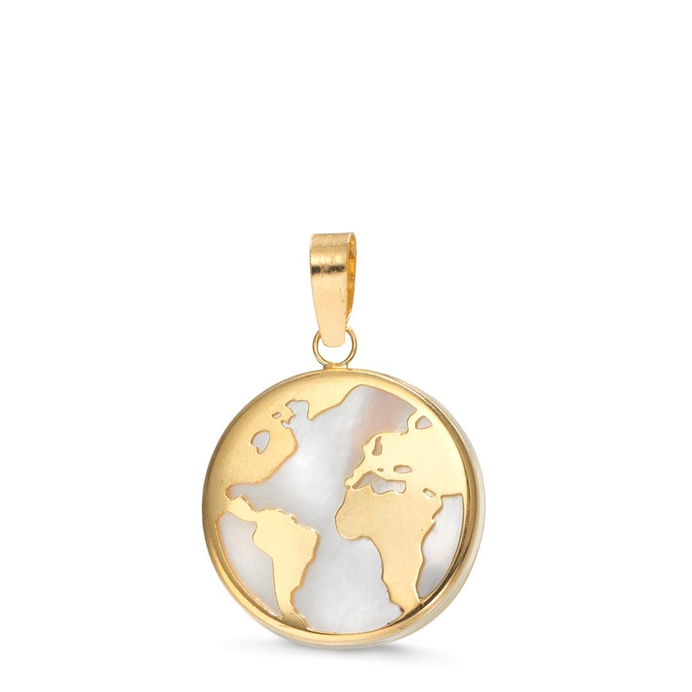 Colgante 750/oro amarillo de 18 quilates Madre perla globo Ø12 mm