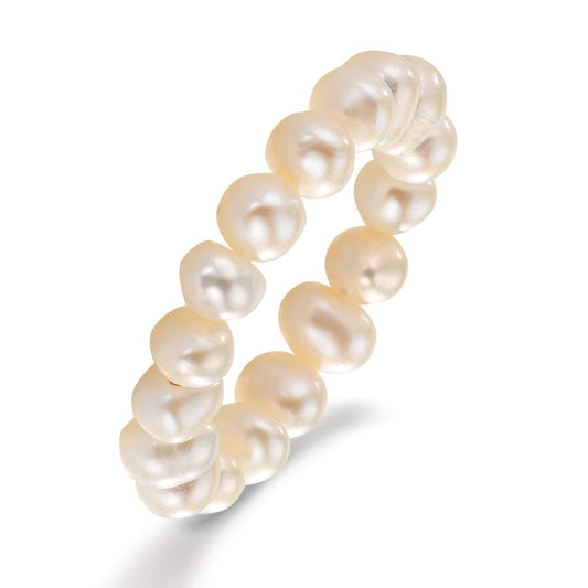 Anillo de dedo Perla cultivada de agua dulce, 5 mm