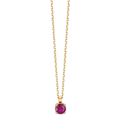 Collar 750/oro amarillo de 18 quilates Rubí 0.26 ct 42 cm