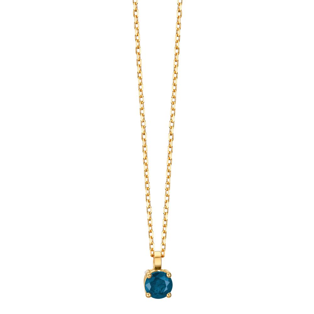 Collar 750/oro amarillo de 18 quilates Zafiro 0.28 ct 42 cm