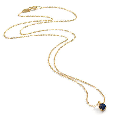 Collar 750/oro amarillo de 18 quilates Zafiro 0.28 ct 42 cm