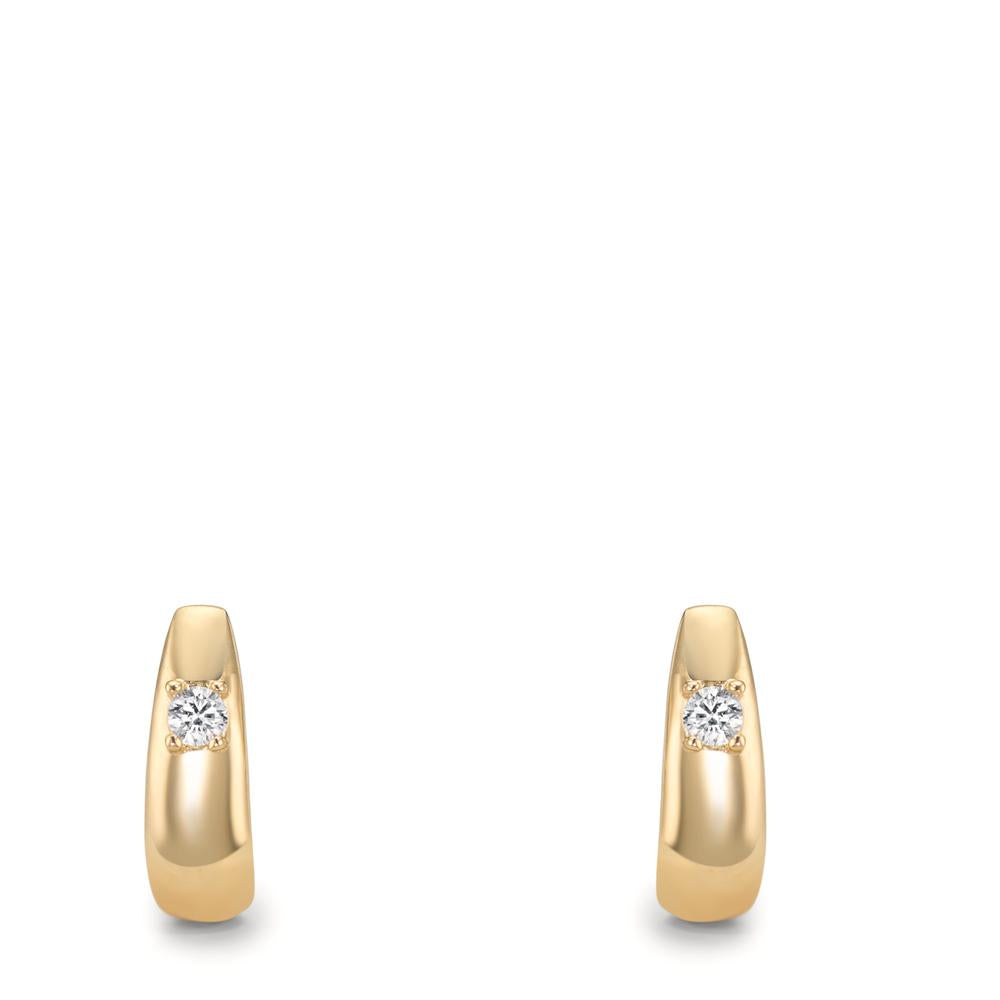 Pendientes Oro amarillo de 375/9K Circonita 2 piedras