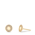 Pendientes Oro amarillo de 375/9K Circonita Ø6 mm