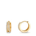 Aro con bisagra Oro amarillo de 375/9K Circonita 36 piedras