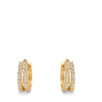 Aro con bisagra Oro amarillo de 375/9K Circonita 36 piedras