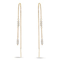 Aretes Oro amarillo de 375/9K Perla cultivada de agua dulce, 12 Perlas, 2.5 mm