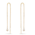 Aretes Oro amarillo de 375/9K Perla cultivada de agua dulce, 4 Perlas 2.5-4 mm