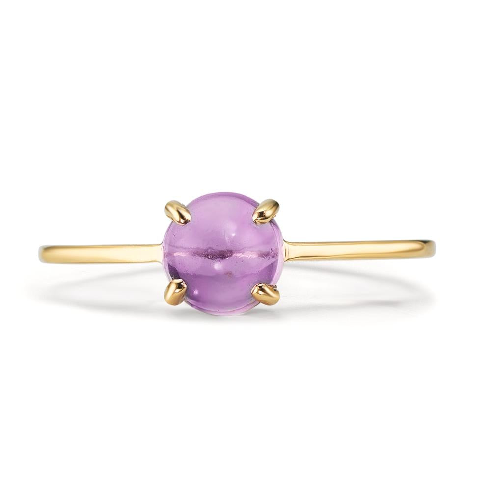 Anillo de dedo Oro amarillo de 375/9K Amatista 5.5 mm
