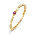 Anillo de dedo Oro amarillo de 375/9K Topacio rosa