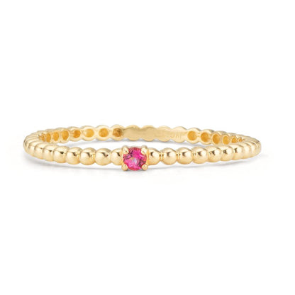 Anillo de dedo Oro amarillo de 375/9K Topacio rosa