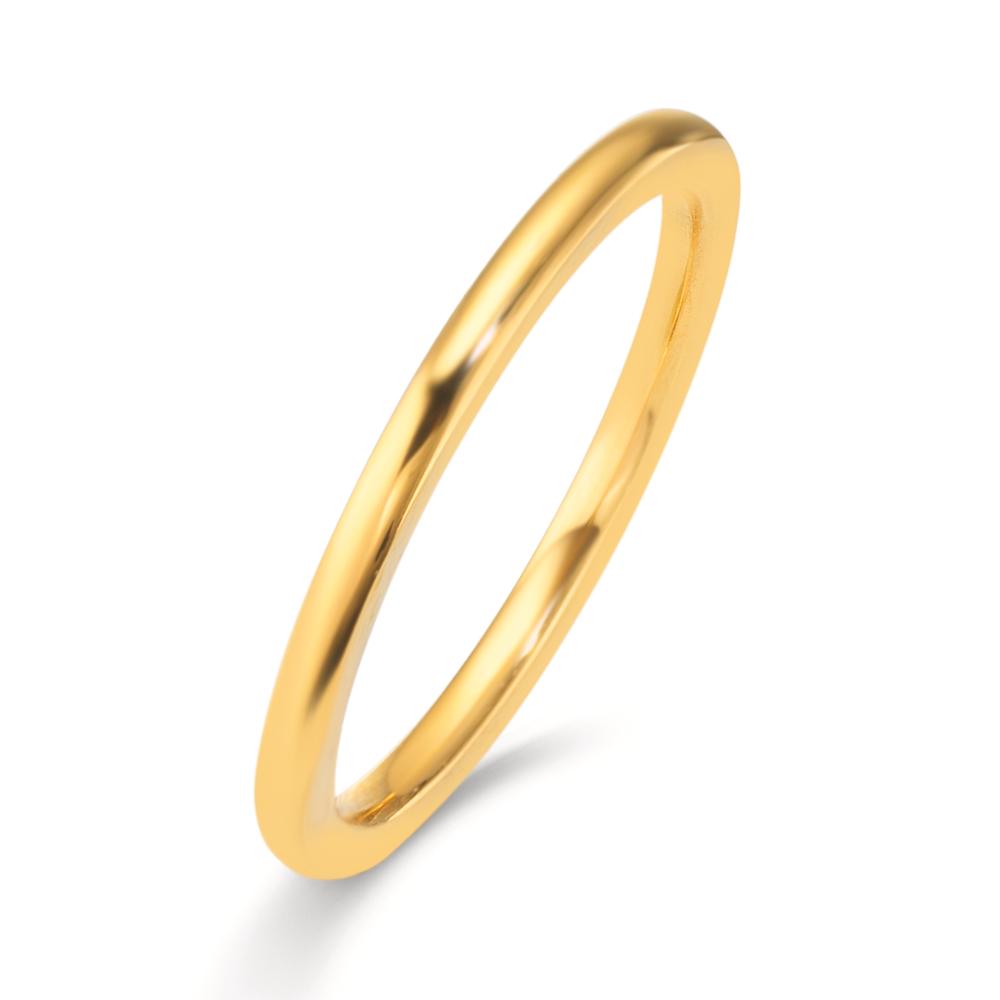 Anillo Acero inoxidable Amarillo Recubierto de IP