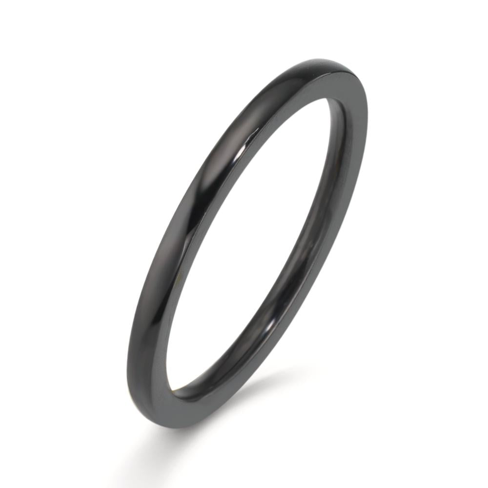 Anillo Acero inoxidable Negro Recubierto de IP