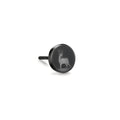 Pendientes 1ud Acero inoxidable Negro Recubierto de IP Ciervo Ø8 mm