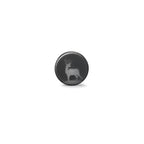 Pendientes 1ud Acero inoxidable Negro Recubierto de IP Ciervo Ø8 mm