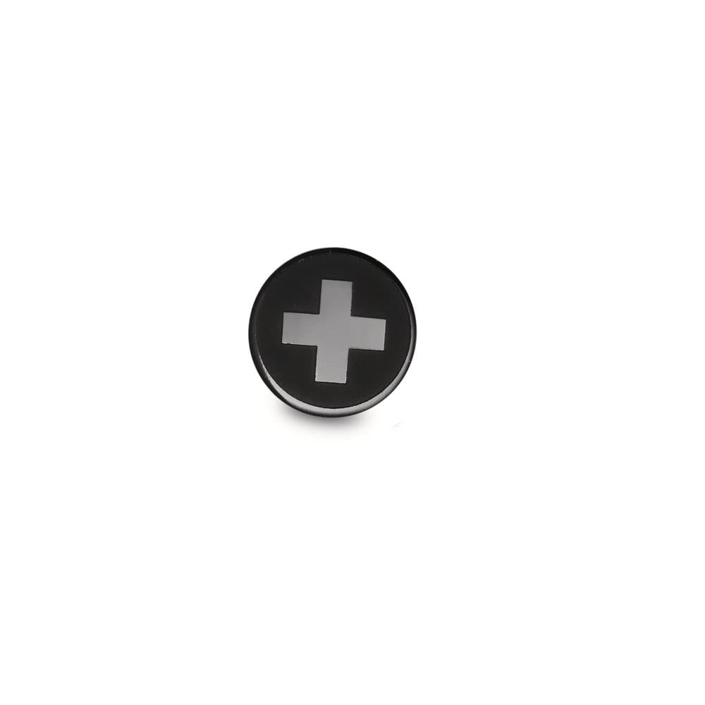 Pendientes 1ud Acero inoxidable Negro Recubierto de IP Ø8 mm