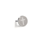 Pendientes 1ud Acero inoxidable Cruz Ø8 mm