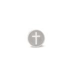 Pendientes 1ud Acero inoxidable Cruz Ø8 mm