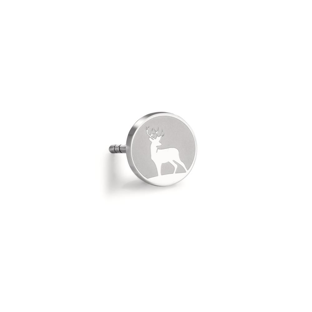 Pendientes 1ud Acero inoxidable Ciervo Ø8 mm