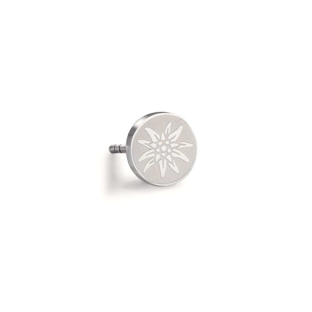 Pendientes 1ud Acero inoxidable Edelweiss Ø8 mm