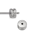 Pendientes 1ud Acero inoxidable Edelweiss Ø8 mm