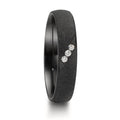Anillo de pareja Circonio Diamante 0.045 ct, 3 piedras, w-si