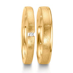 Anillo de pareja 750/oro amarillo de 18 quilates