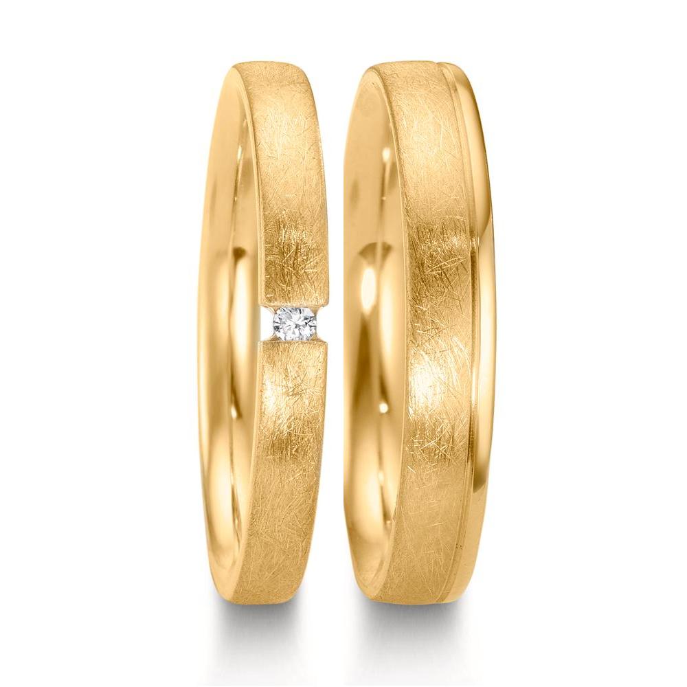 Anillo de pareja 750/oro amarillo de 18 quilates