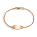 Pulsera grabada 750/oro rojo de 18 quilates 12-14 cm