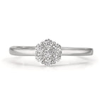 Anillo de dedo Plata Circonita 7 piedras Rodio plateado