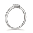 Anillo de dedo Plata Circonita 7 piedras Rodio plateado