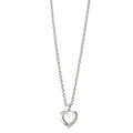Collar Plata Rodio plateado Corazón 38-42 cm