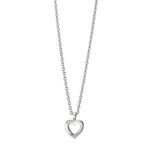Collar Plata Rodio plateado Corazón 38-42 cm