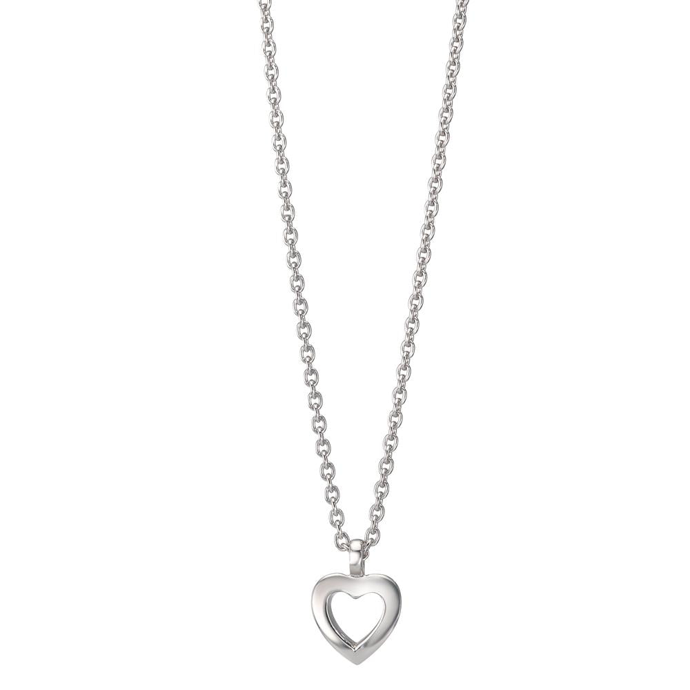 Collar Plata Rodio plateado Corazón 38-42 cm