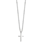 Collar Plata Rodio plateado Cruz 38-42 cm