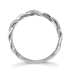 Anillo Plata Circonita 18 piedras Rodio plateado