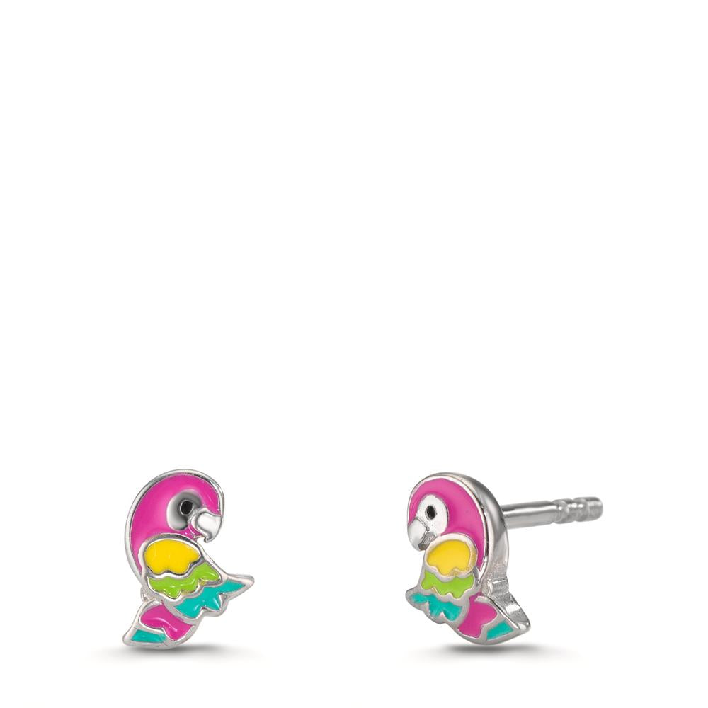 Pendientes Plata Rodio plateado Loro