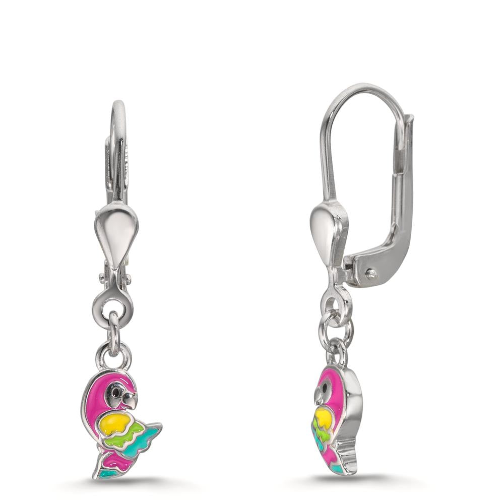 Pendientes Plata Rodio plateado Loro