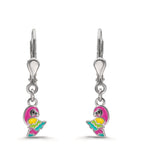 Pendientes Plata Rodio plateado Loro