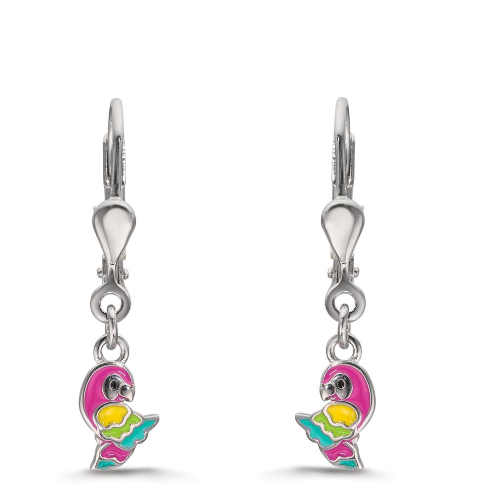 Pendientes Plata Rodio plateado Loro