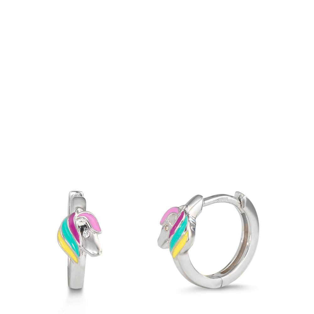 Aro con bisagra Plata Rodio plateado Caballo