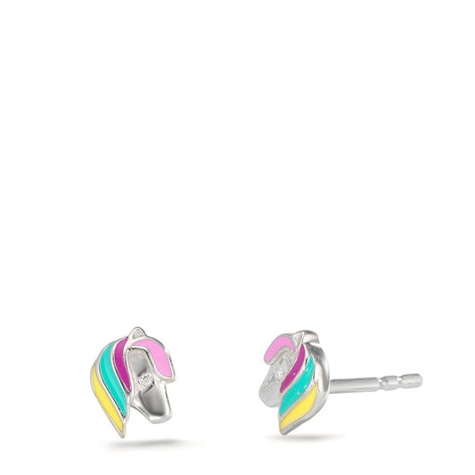 Pendientes Plata Rodio plateado Caballo